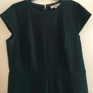 LOFT Hunter Green Dress